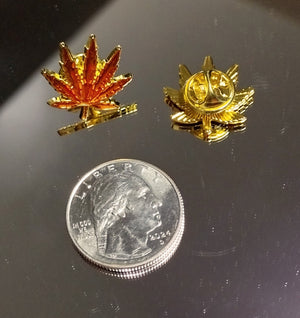 COLORFUL WEED PLANT HAT PINS