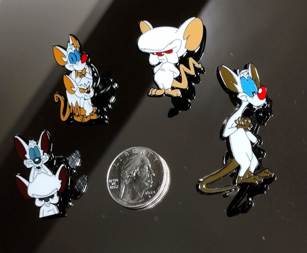 SAVAGE PINKY & THE BRAIN HAT PINS