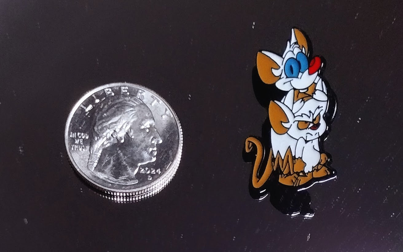 SAVAGE PINKY & THE BRAIN HAT PINS