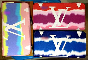 Womens Tie Dye Louis Vuitton Clutch Wallets