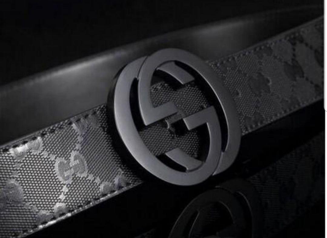 Black On Black GUCCI Belt SIZE 34