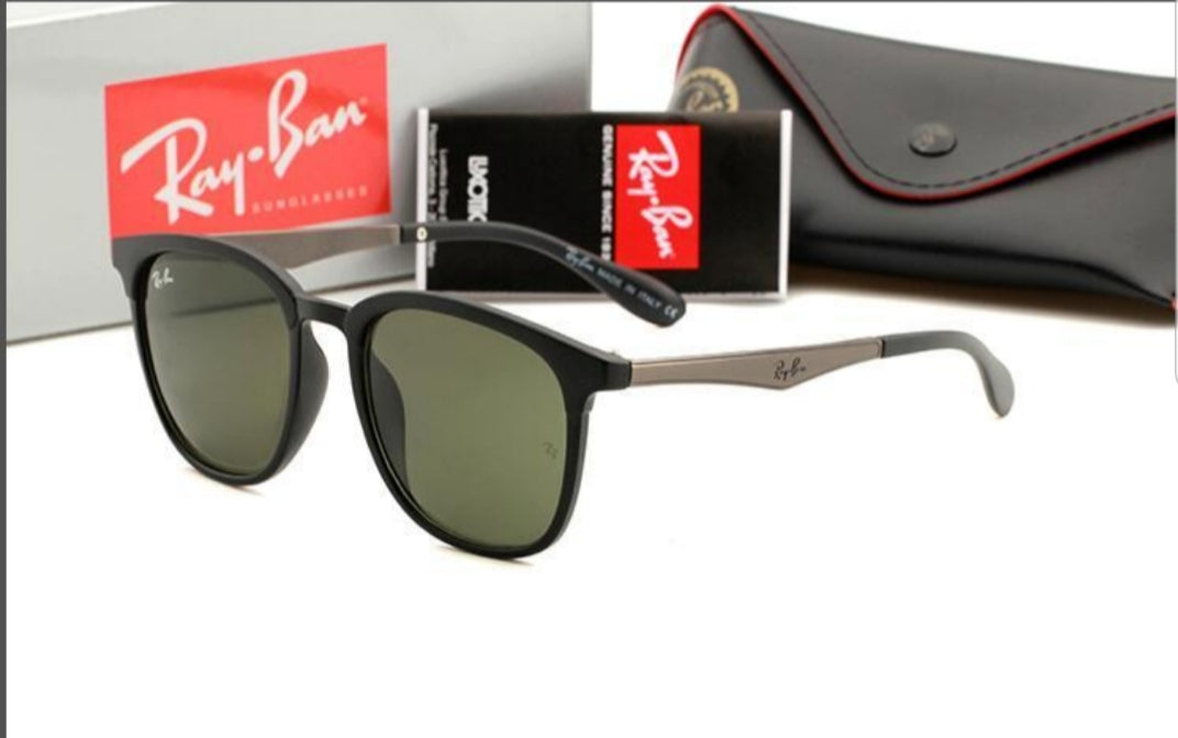 Matte Black And Titanium Ray Ban Shades