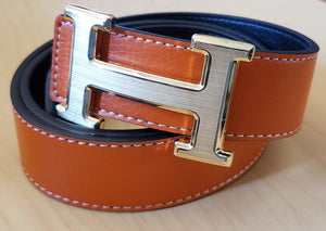 Orange Hermes Belt Size 33