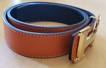 Orange Hermes Belt Size 33