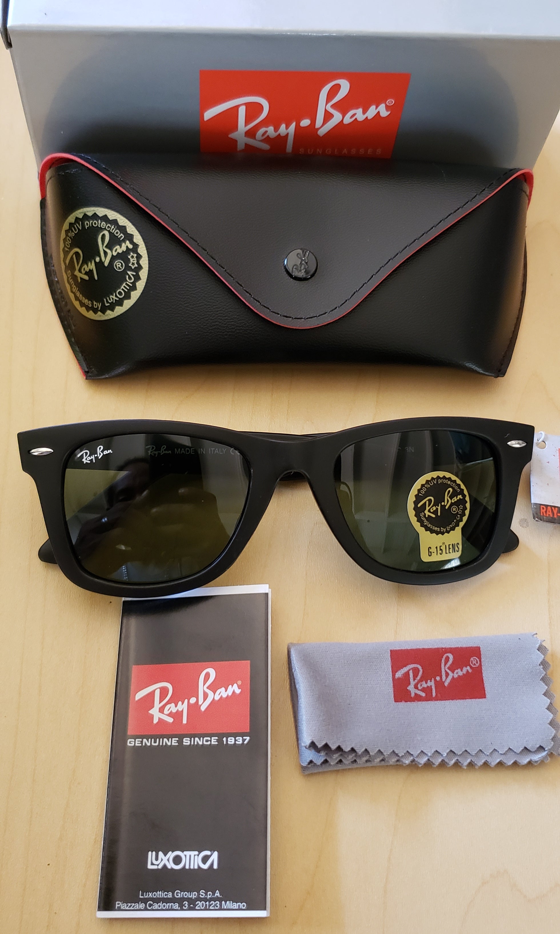 Matte Black On Black Ray Ban Shades