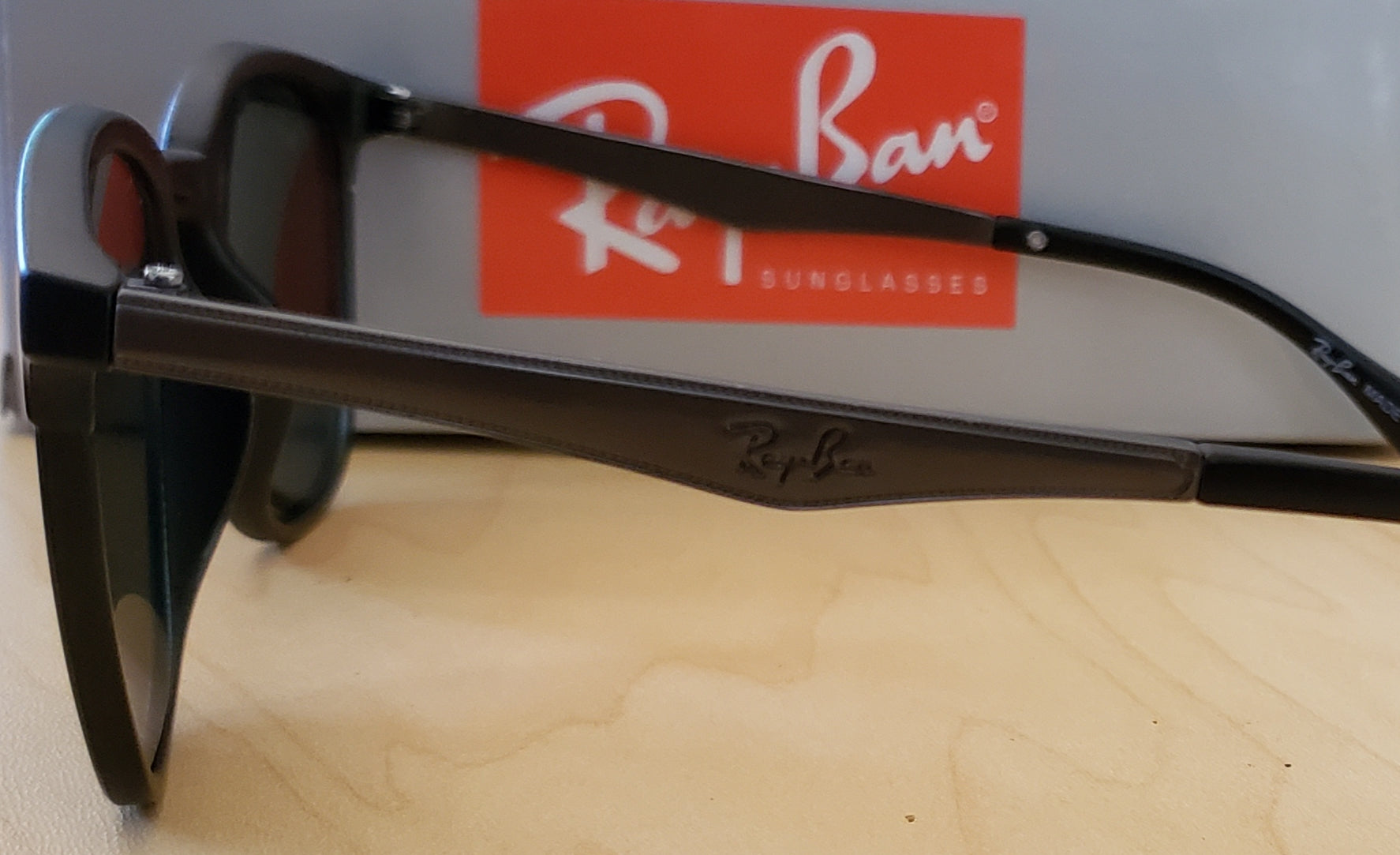 Matte Black And Titanium Ray Ban Shades