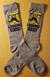 Spongebob Mustache Crew Socks