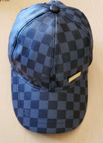 Black Checkered Cap By Louis Vuitton