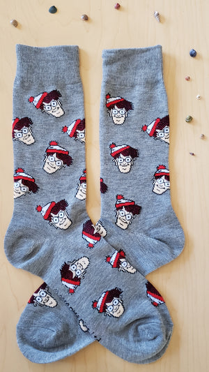 WHERE'S WALDO? Crew Socks