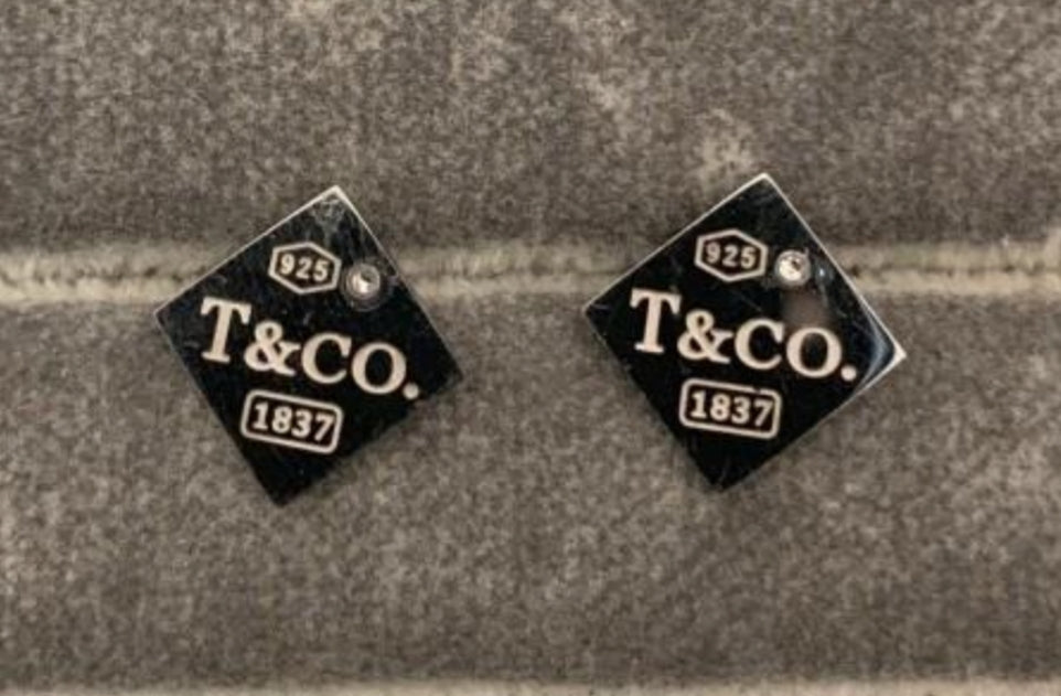 Silver Tiffany&Co. Stud Earrings