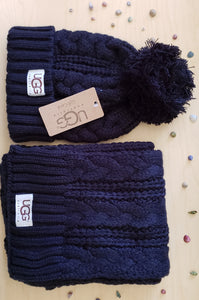 Knit Pom Beanie And Scarf Set By UGG