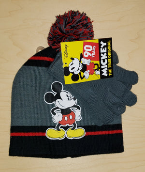 Mickey Mouse Kids Beanie + Gloves Set (Child)