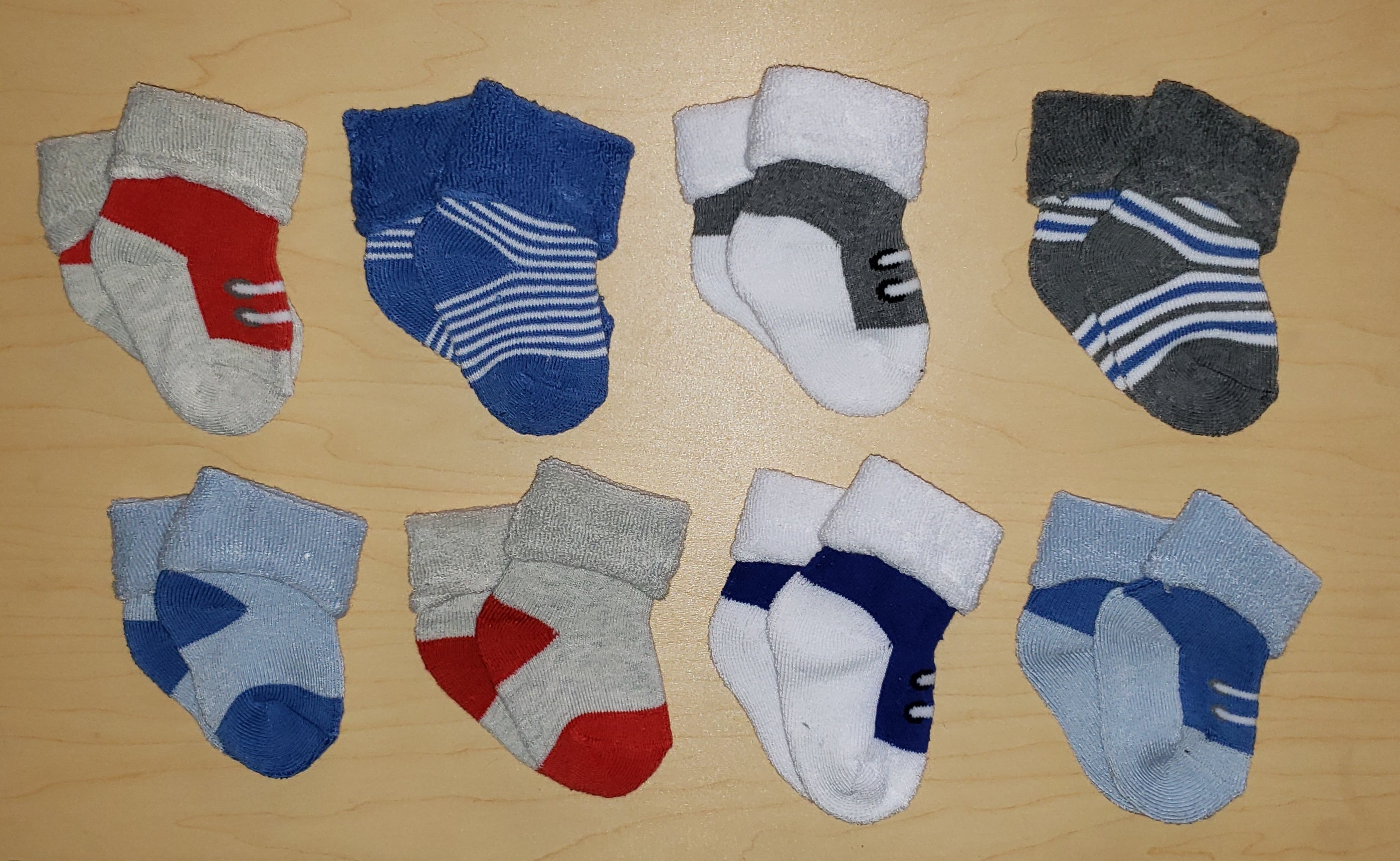 Extra Soft Baby Socks 4 Pair Bundle