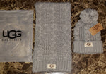 Wolf Grey Beanie And Scarf Set By UGG