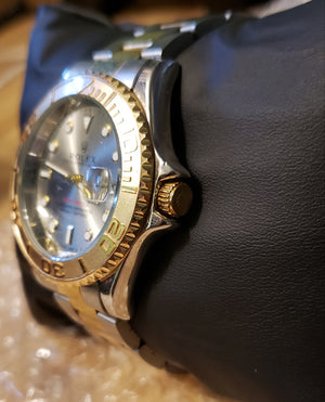 2 Tone Silver And Gold ROLEX Yacht Master