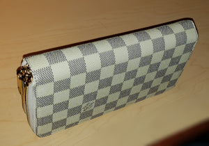 White And Grey Damier Wallet By Louis Vuitton