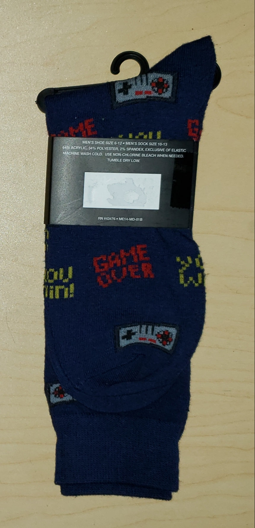 Marc Ecko Novelty Sox In GAME OVER And BOXING CHAMP