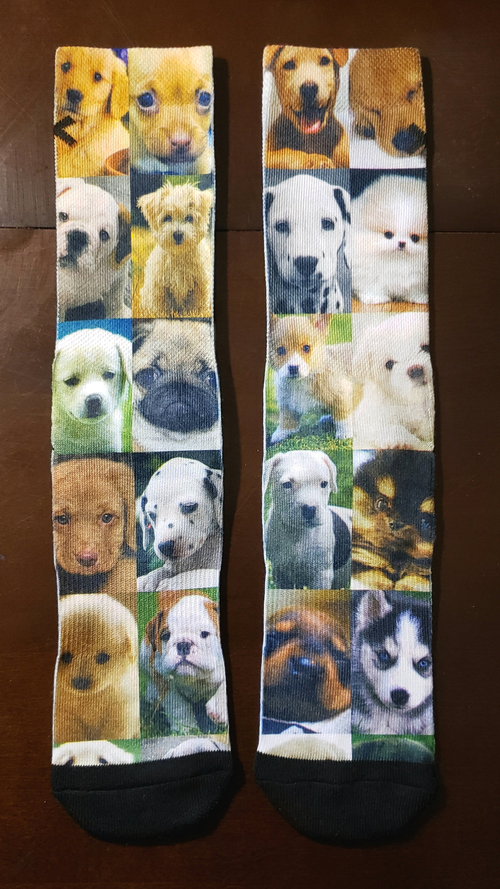 3D Printed Cute Puppy Crew Socks