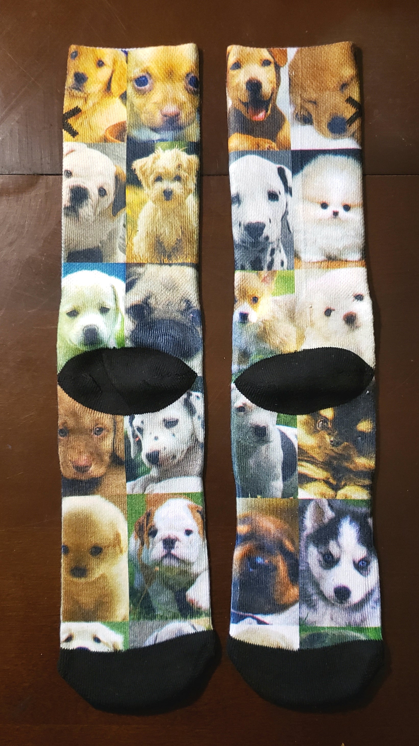 3D Printed Cute Puppy Crew Socks