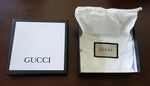 Coffee GUCCI Leather Belt With Gold GG Buckle SIZE 36