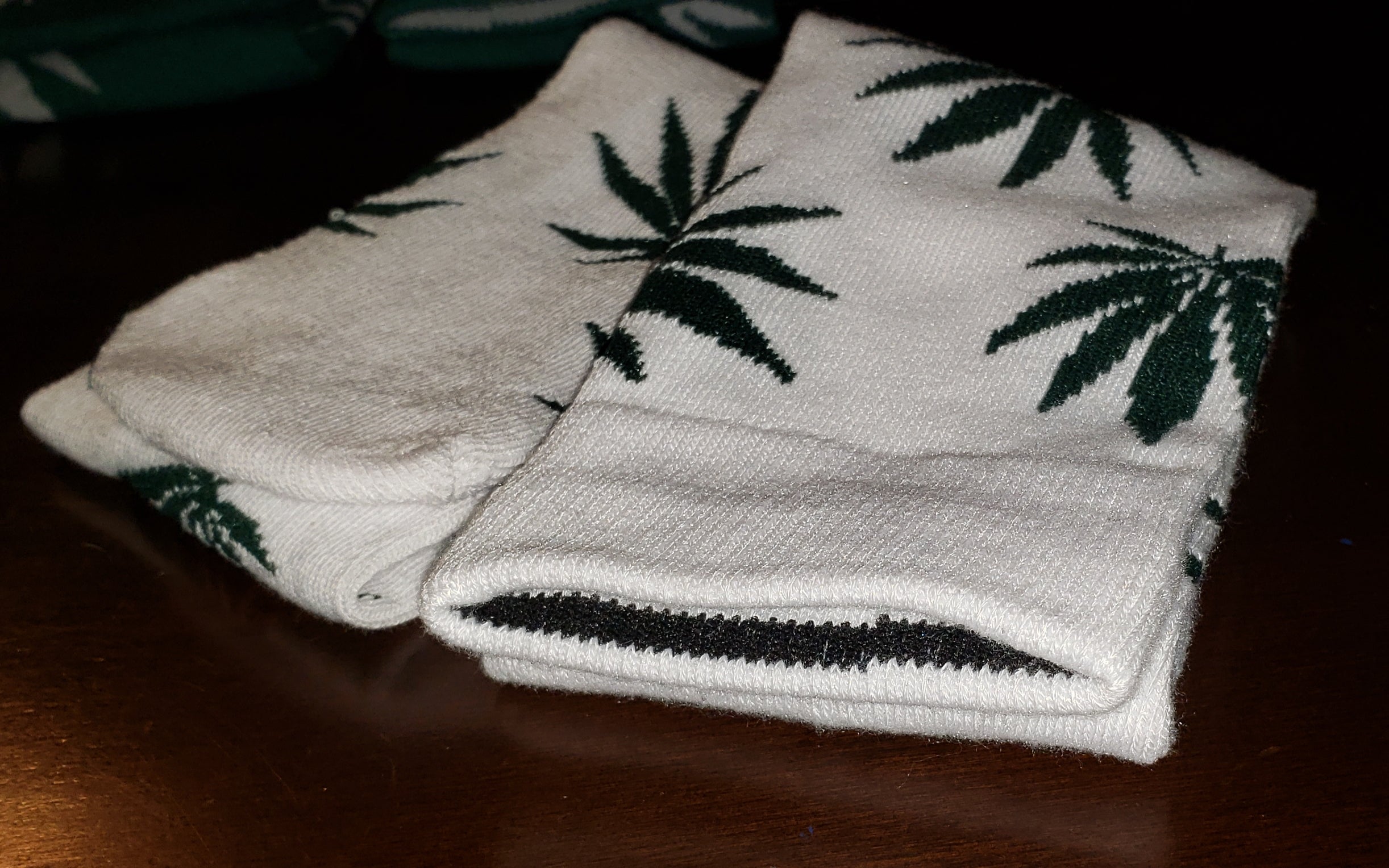 Cannabis Plant Thick Crew Socks