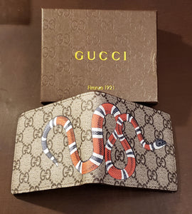 Coffee King Snake GG Wallet By GUCCI