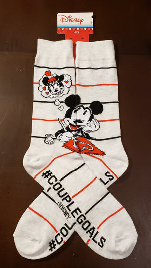 Disney Mickey And Minnie HIS & HERS Socks