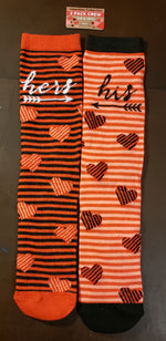 HIS And HERS Valentine's Day Socks