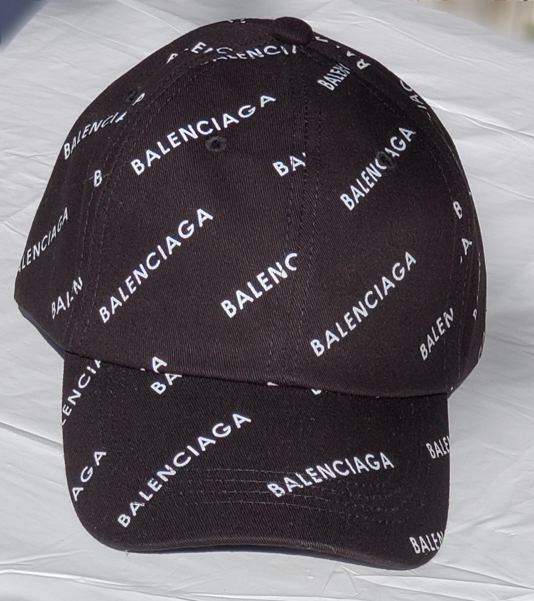 BALENCIAGA Black Strap-Back Cap