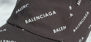 BALENCIAGA Black Strap-Back Cap