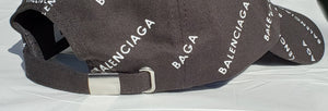 BALENCIAGA Black Strap-Back Cap