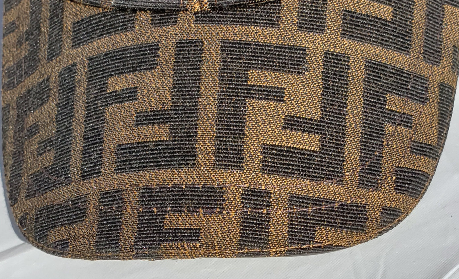 FENDI Brown Strap-Back Cap