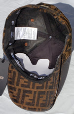 FENDI Brown Strap-Back Cap