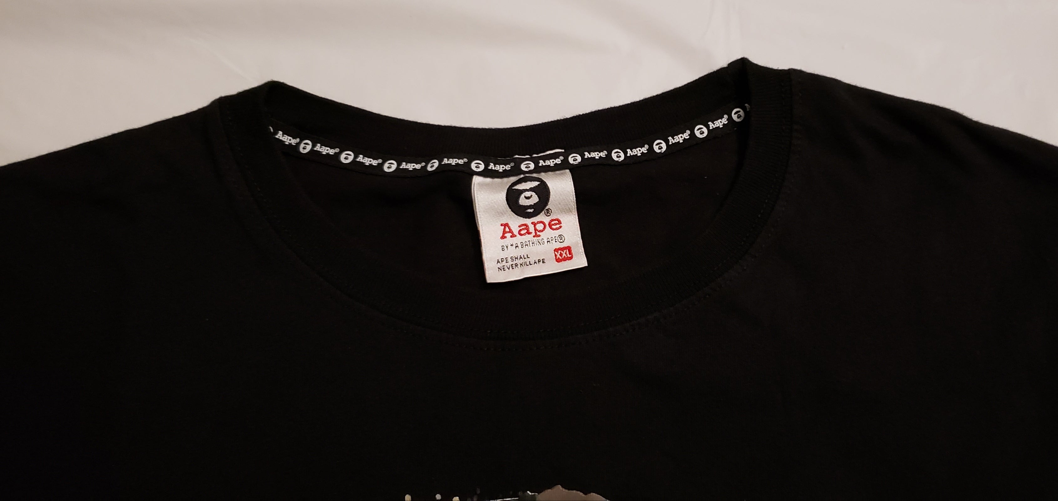 Black BAPE In The Aape Universe Tee (LARGE)