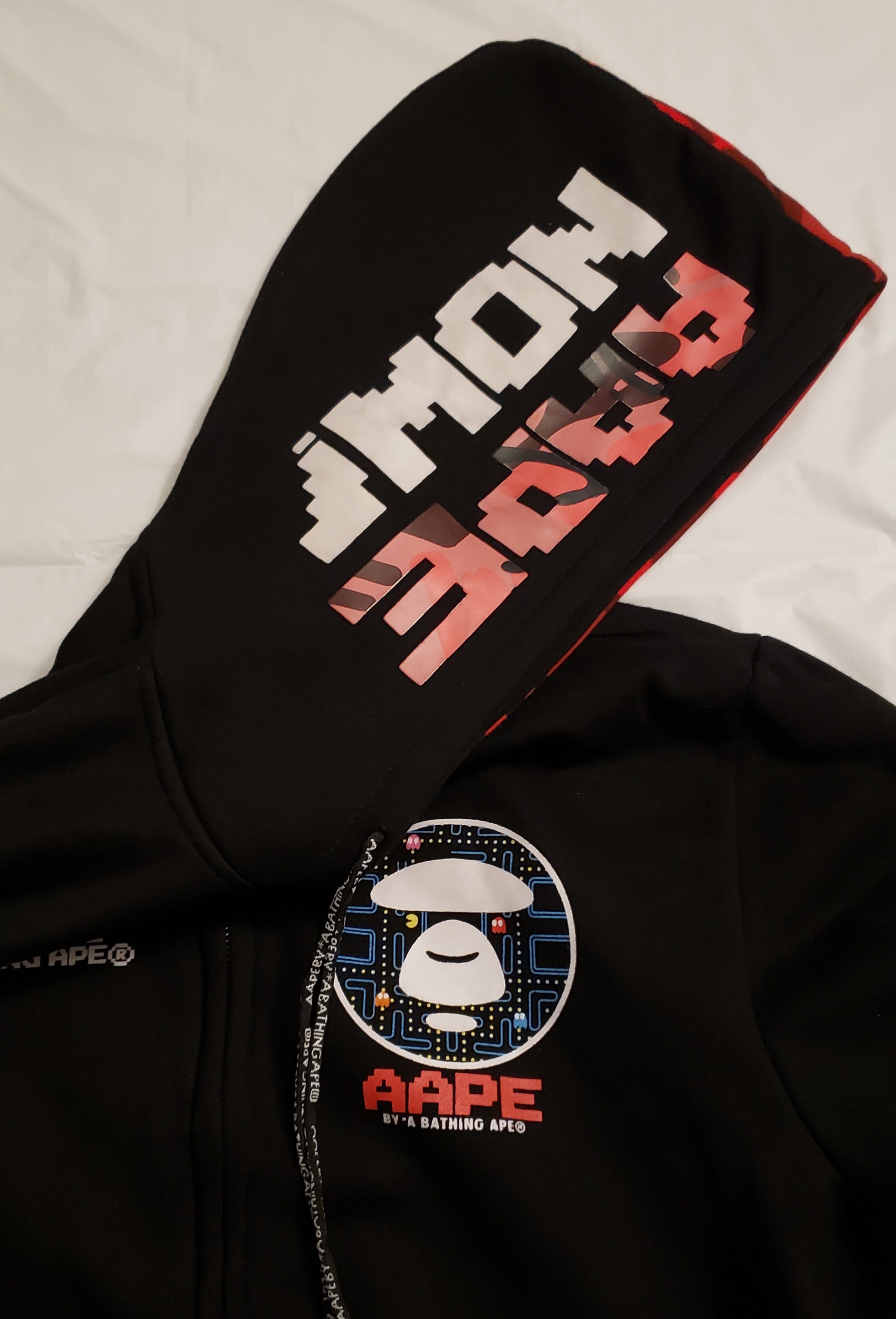 Bape deals pacman hoodie