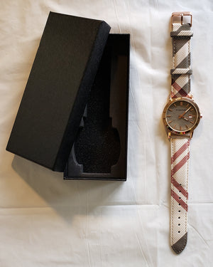 Leather Band Rose Gold BURBERRY Watch