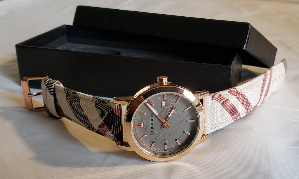 Leather Band Rose Gold BURBERRY Watch