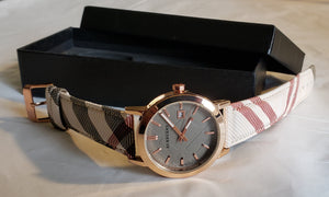 Leather Band Rose Gold BURBERRY Watch