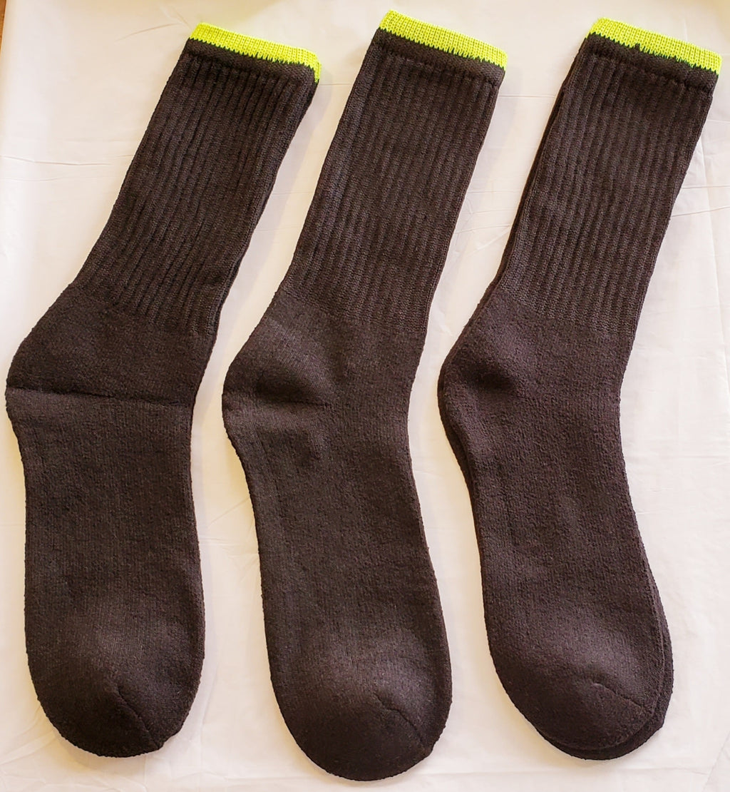 Thick Black Work Sox 4 Pack (Customizable)