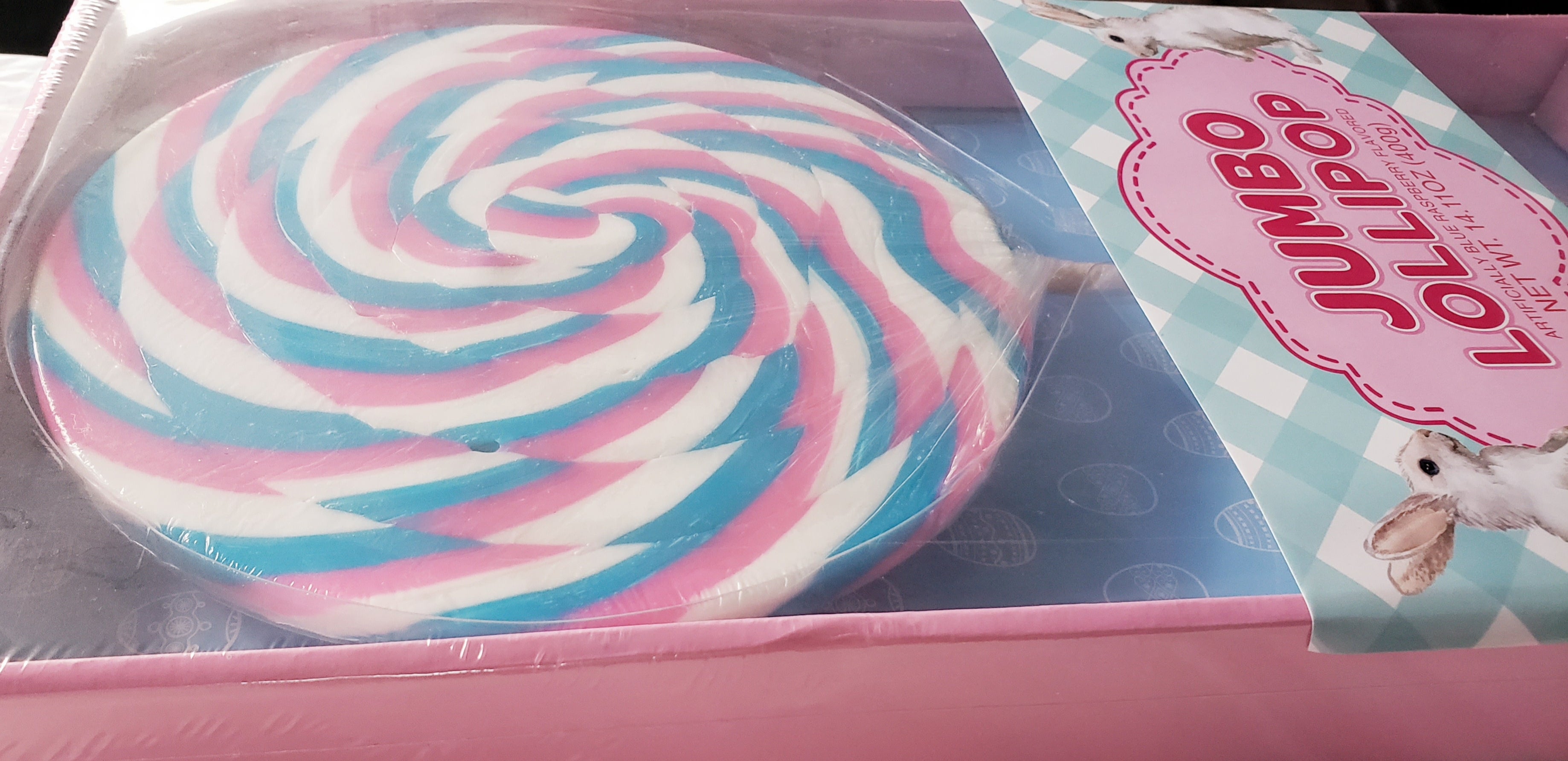 JUMBO COTTON CANDY FLAVOR LOLLIPOP