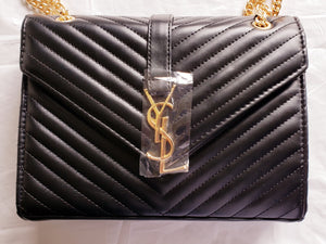 Smooth Calf Skin Leather YSL Shoulder Bag