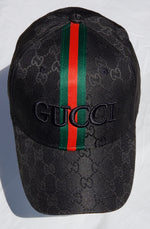 Black Embroidered GUCCI Cap