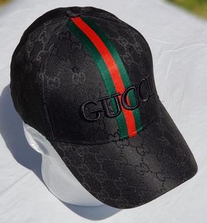 Black Embroidered GUCCI Cap