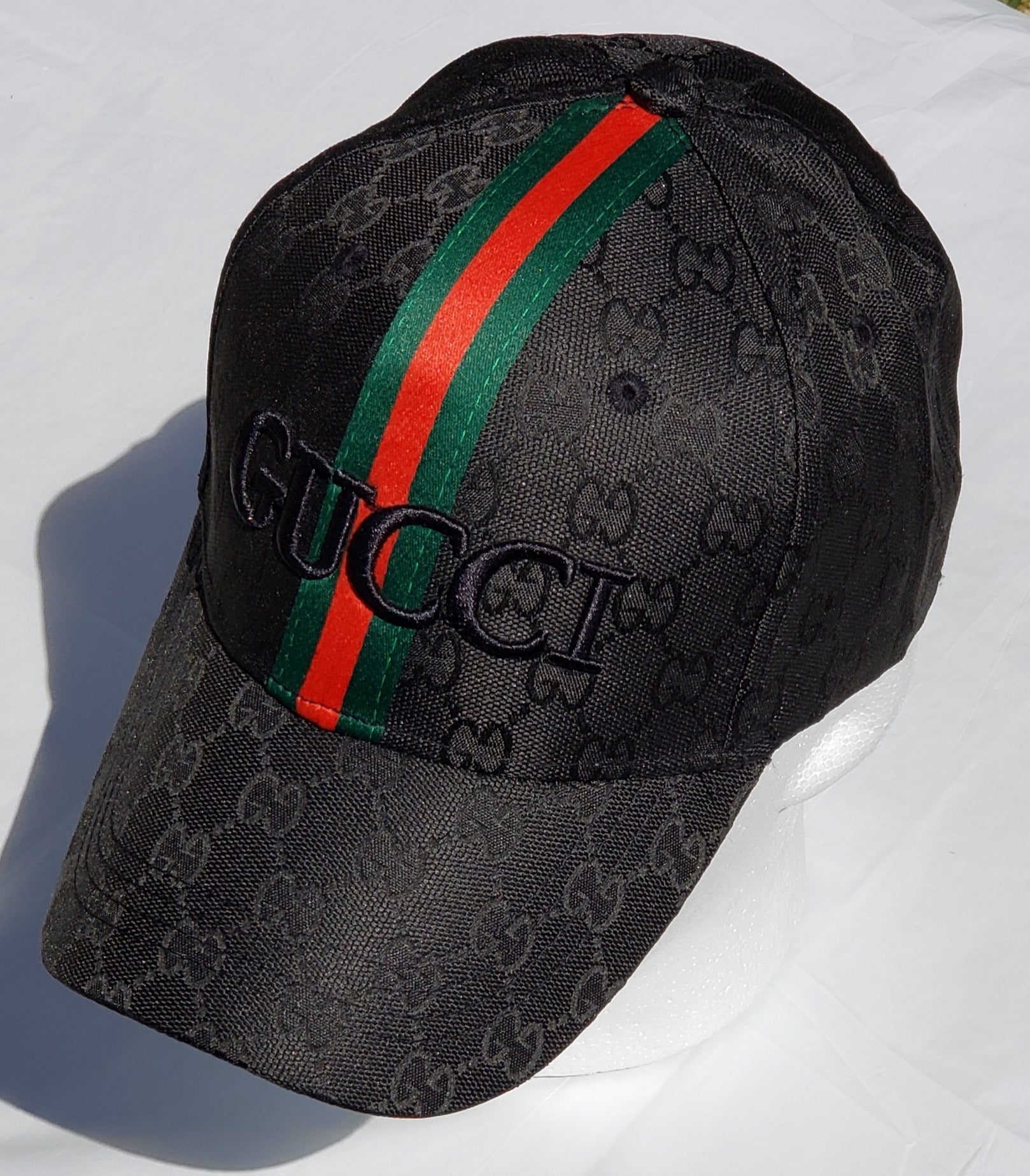 Black Embroidered GUCCI Cap