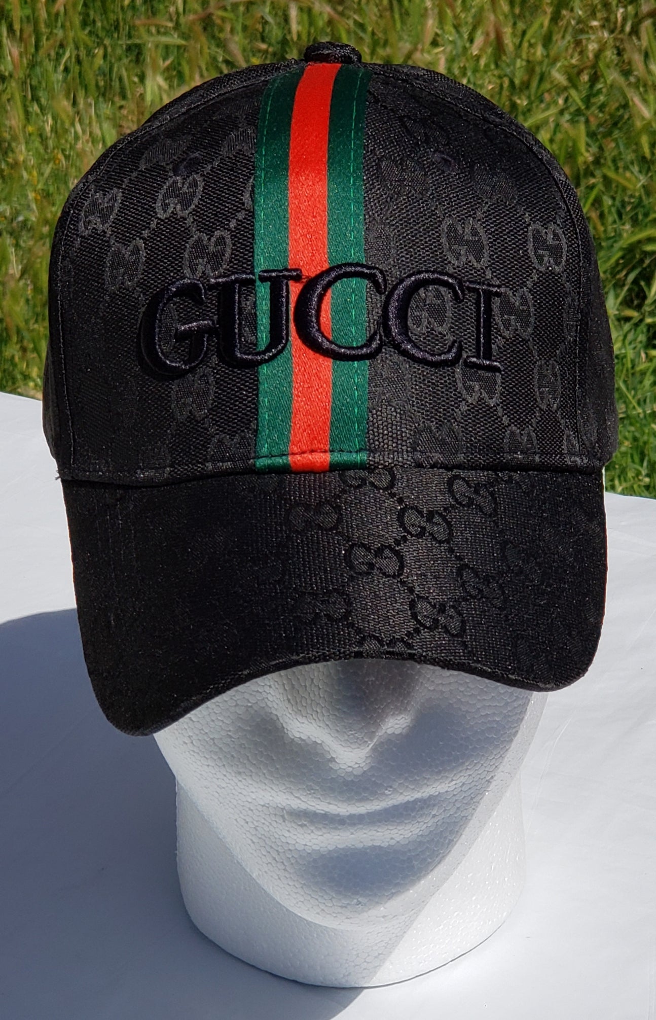 Black Embroidered GUCCI Cap