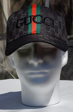 Black Embroidered GUCCI Cap