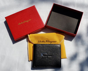 Chrome F Leather Salvatore Ferragamo Wallet