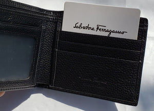 Chrome F Leather Salvatore Ferragamo Wallet