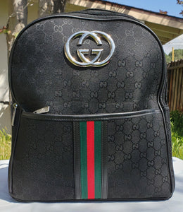 Black With Chrome Double G GUCCI Backpack – SILLY SAPP