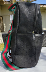 Black With Chrome Double G GUCCI Backpack